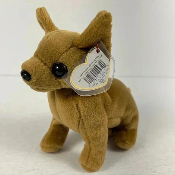 Ty Beanie Baby Tiny the Dog,  Chihuahua New MWMTs 7" 16cm Rare - Picture 2 of 9
